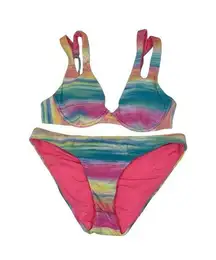 BECCA nwot verano underwire bikini set M