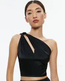 Alice + Olivia PIERA ONE SHOULDER TWIST TOP size Medium‎ NEW $250