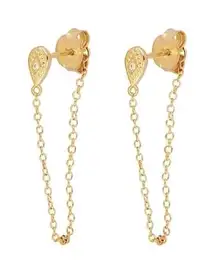 NEW 18k Gold Filled Women's Chain Dangle‎ Drop Earrings