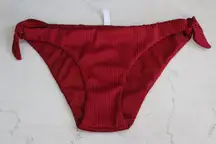 | Low Rise Ribbed Bow Tie Bikini Bottoms