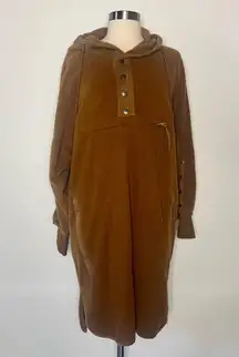 FP Movement Brown Midi Pullover Coat