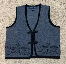 Herman Geist 100% Wool Vintage Vest - Size 8