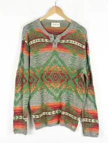 Vintage Ralph Lauren Denim & Supply Tribal Aztec Southwestern Sweater Large Knit