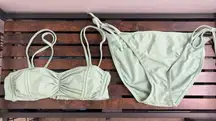 Xhilaration Light Green Bikini Set