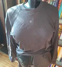 Madewell gray mock turtleneck XS cropped long sleeve top