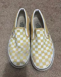 Slip-On Vans Checkered Yellow