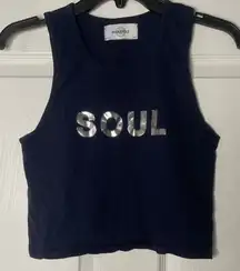 SoulCycle Logo Tank Top Crop Top