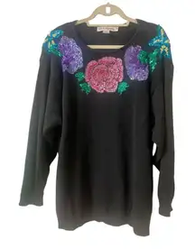 Retro vintage 90’s sequin sweater from Work in Progress sz 18/20