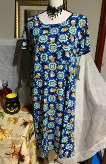 LuLaRoe  Carly Disney Donald Duck Dress