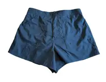 Le Cove‎ Swim Shorts Elastic Waist Pockets Quick Dry Black Womens Size