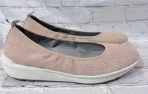 NATURALIZER "Philippa" Perforated Slip Ons Pink-9.5