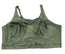 Brand New Ruby Ribbon Women's Size 46 Green Lace Lux Demi Bra