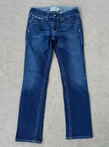 Ariat Mid Rise Stretch Icon Stackable Straight Leg Jeans 10017216 Size 30L