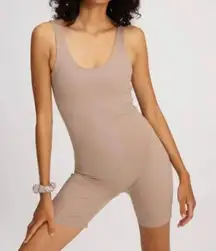 ✨GIRLFRIEND COLLECTIVE Bike Unitard In Limestone Sz Small Shape wear✨
