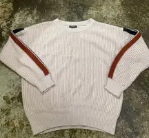 &Merci Sweater With Navy and Red Stripes 