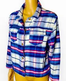 Free Assembly Flannel Cropped Jacket XL