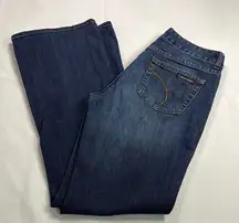 Calvin Klein Women's Boot Cut Jeans - Dark Blue