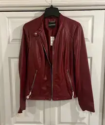 NWT  Faux Leather Jacket size XL