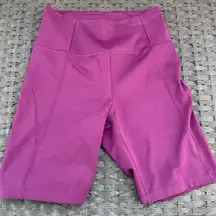 Girlfriend Collective Plum High Rise Bike Shorts