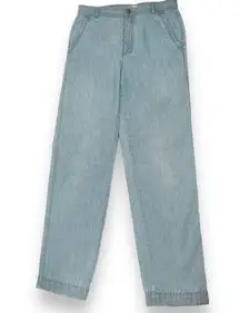 Vintage Liz Clairborne Classic Fit Light Denim High Waisted Chinos Size 10 32X32