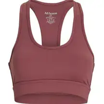 NWT Bandier x All Access Tempo Crop Bra in Maroon