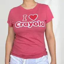 crayola y2k vintage red graphic top