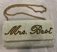 PRETTY ROBES Custom Hand Beaded Clutch Bridal Wedding Bride Bag