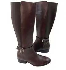 Ralph Lauren Meranda Boots Womens 6B Brown Leather Riding Quite Luxury Academia