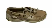 Sperry  Top Sider Womens Bluefish 2 Eye Boat Shoes Size 6.5 Oat Linen 9276619