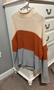 Mock Neck Chunky Sweater