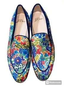 J.Crew  Academy Loafers Liberty Margaret Annie Print Slip On Shoes Sz 5.5