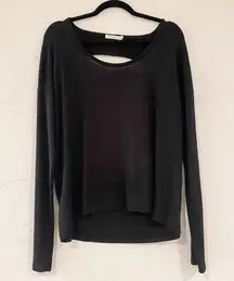 Rag & Bone Cutout Pullover Blouse in Black Medium