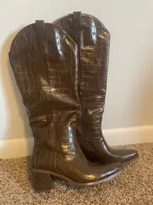 Chocolate Brown Cowboy Boots