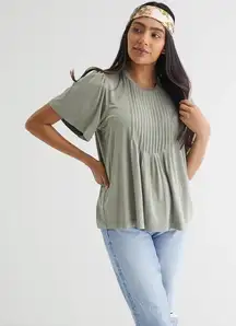 🤍DownEast Sage Green Top