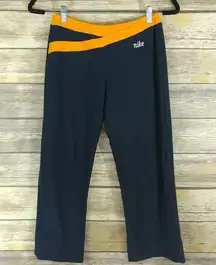 Nike ‎ Athletic Capris Dark Blue and Orange Sz S