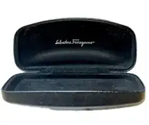 Salvatore Ferragamo Eyeglass or Sunglasses Hard CASE ONLY clamshell design, Blk