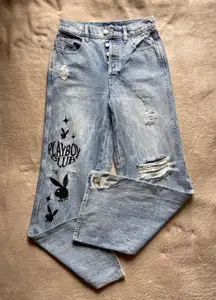 High rise Playboy Flare Jeans 