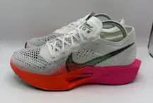 Nike ZoomX VaporFly Next% 3 FK Women's Size 9 White Pink Running Shoe HF4995-100