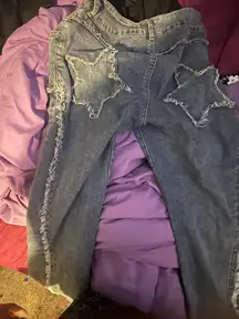 Jeans with star design