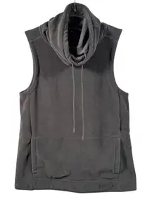 NOBULL Women's Sleeveless Fleece Cowl Nexk Dark Gray Size S Activewear