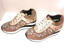 Cathy Din Embellished Casual Sneakers