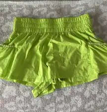 Free People Movement Get Your Flirt On Shorts Small Green