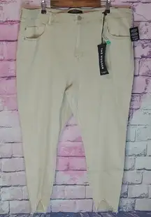 LIVERPOOL LOS ANGELES THE HUGGER ANKLE JEANS IN MONTERREY SAND WOMENS NWT 24W