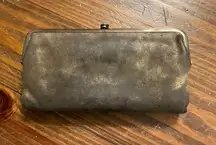 HOBO Metallic Gold Lauren Clutch Wallet