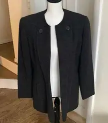 Christian Dior  Open Front Gray Blazer Size 8