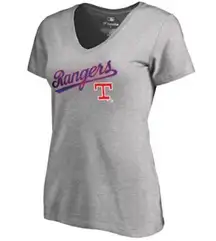 Fanatics  MLB Texas Rangers Short Sleeve V-Neck T-Shirt XL