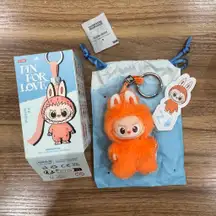 Pop Mart Labubu Pin for Love Letter Z Plush Pendant – Open Box