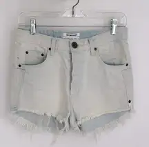 One Teaspoon Outlaws Brando Two Tone Denim Shorts
