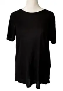 Sandro Paris black semi-sheer open back top size 2 NWT