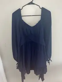 Amazon Navy Blue Long Sleeve Dress Wedding Guest